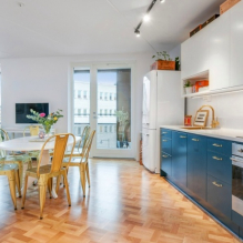 Linoleum in the kitchen: tips for choosing, design, types, colors-8