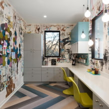 Linoleum in the interior: photos, types, design and drawings, colors, tips for choosing-3