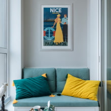 Sofa on the balcony or loggia: types, design, forms, placement options-2