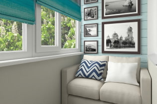 Sofa on the balcony or loggia: types, design, shapes, placement options