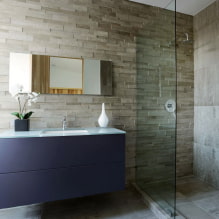 Decorative stone in the interior: finishes, colors, design, types of imitation, combinations-3