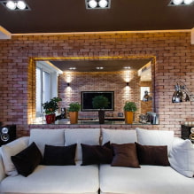 Decorative stone in the interior: finishing options, colors, design, types of imitation, combinations-6