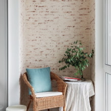 Decorating the balcony with decorative stone: types of texture, design, finishing options, combinations-3