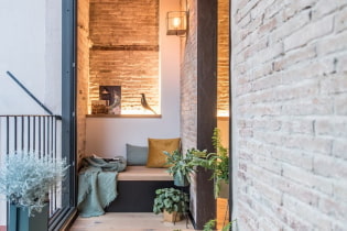 Decorating the balcony with decorative stone: types of texture, design, finishing options, combinations