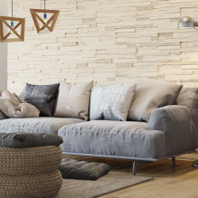 Gypsum tiles in the interior: types, design, location options, colors-3