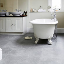 Quartz vinyl floor tiles: types, design, comparison with other materials, installation-1