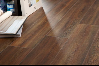 Quartz vinyl floor tiles: types, design, comparison with other materials, installation