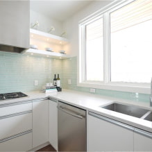 Glass tiles: types, designs, colors, finishes, shapes, examples with mosaics-3