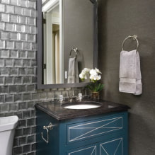 Glass tiles: types, designs, colors, finishes, shapes, examples with mosaics-6