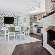 Combination of tiles and laminate on the floor: design ideas for the hallway and kitchen-6