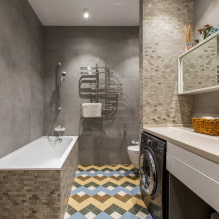 Floor tiles in the interior: types, designs and patterns, sizes and shapes, colors, combinations-3