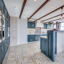 Floor tiles in the interior: types, designs and patterns, sizes and shapes, colors, combinations-4