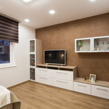 TV stand: types, choice of shape, material, color scheme, design-1