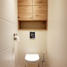 Wardrobe in the toilet: design, types, location options, photo in the interior-0