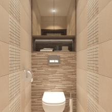 Wardrobe in the toilet: design, types, location options, photo in the interior-8