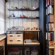 Wardrobe on the balcony and loggia: types, colors, materials, location and filling options-3