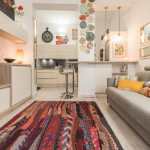 Design of a small studio apartment of 22 sq. m. - interior photos, examples of repair-7