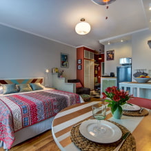 Design studio apartment 29 sq. m. - photo of the interior, ideas of arrangement-5