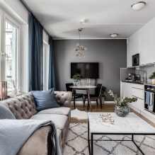 Studio apartment design: arrangement ideas, lighting, styles, decoration-1