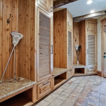 Corner wardrobe in the hallway: types, materials, colors, design and shapes, internal filling-5