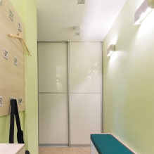 Wardrobe in the hallway and corridor: types, internal content, location, color, design-4