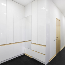 Wardrobe in the hallway and corridor: types, internal content, location, color, design-5