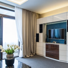 Wardrobe in the living room: types, options for filling, colors, location, wardrobe in hall-3