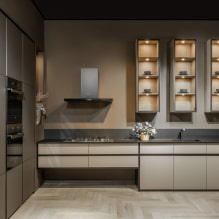 Shelves for the kitchen: types, materials, color, design. How to arrange? What to put? -3