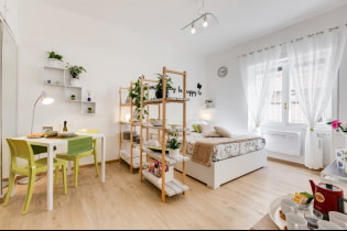 Apartment design 37 sq. m. - layouts, zoning, examples and photos of repairs