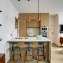 Apartment design 36 sq. m. - zoning, ideas of arrangement, photos in the interior-5