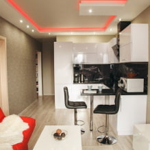 Apartment design 36 sq. m. - zoning, ideas of arrangement, photos in the interior-8