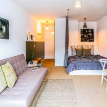 Apartment design 42 sq. m. - photo, zoning, ideas of arrangement-4