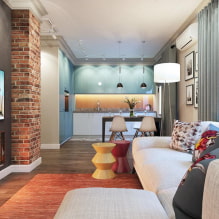 Apartment design 70 sq. m. - arrangement ideas, photos in the interior of rooms-2