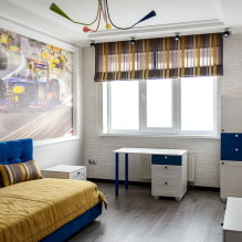 Interior of a room for a teenage boy: zoning, choice of color, style, furniture and decor-6