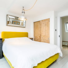 Bedroom design 14 sq. m. - layouts, furniture arrangement, ideas of arrangement, styles-3