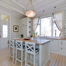 Log house interior: photos in rooms, styles, decoration, furniture, textiles and decor-1