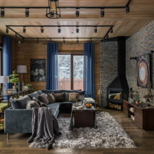 Interior of a house from a bar: photo inside, design features-4