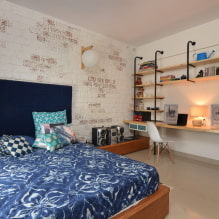 Loft-style nursery: design features, photo in the interior of room-5