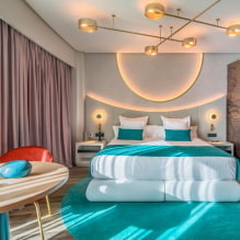 High-tech bedroom: design features, photo in the interior-4