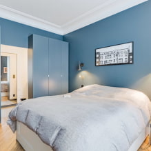 Bedroom design 17 sq. m. - layouts, design features-3