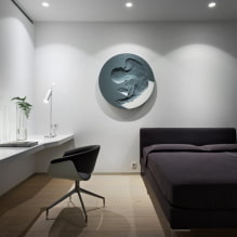 Bedroom design 17 sq. m. - layouts, design features-6