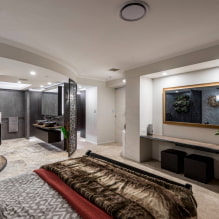 Bathroom in the bedroom: pros and cons, photo in the interior-4