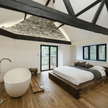 Bathroom in the bedroom: pros and cons, photo in the interior-5