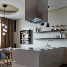 Kitchen with an island - interior photo-2