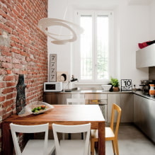 How to decorate the interior of a small kitchen? -1
