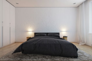 Bedroom in the style of minimalism: photo in the interior and design features