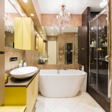 Lighting in the bathroom: tips for choosing, location, design ideas-4
