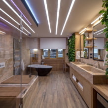 Lighting in the bathroom: tips for choosing, location, design ideas-6
