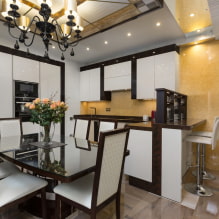 Art Deco kitchen: design features, real design examples-2