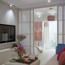 How to equip a living room and a nursery in one room? -4